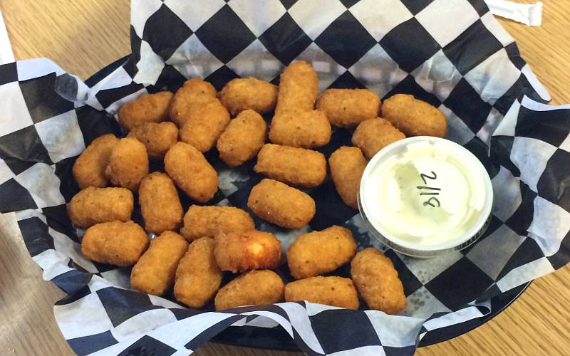 Fried cheese curds at Nelson's Landing