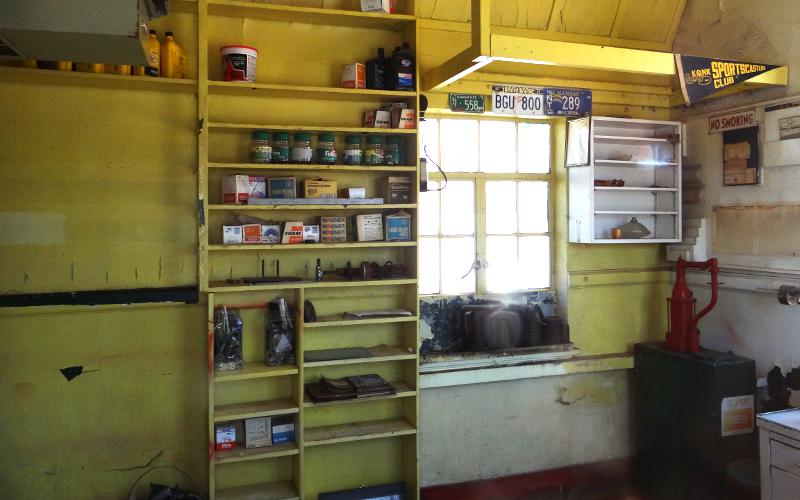 Vintage Conoco Station interior