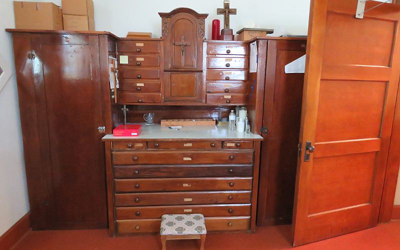 Sacristy in St. Mary's Catholic Church - McCracken, Kansas