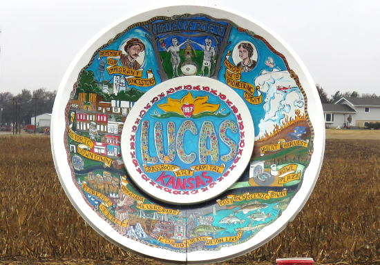 Lucas Travel Plate - Lucas, Kansas
