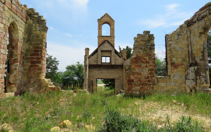 Sacred Heart Church tower  Ruins