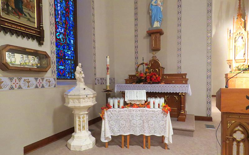 Baptistery at St. Francis Church in Munjor