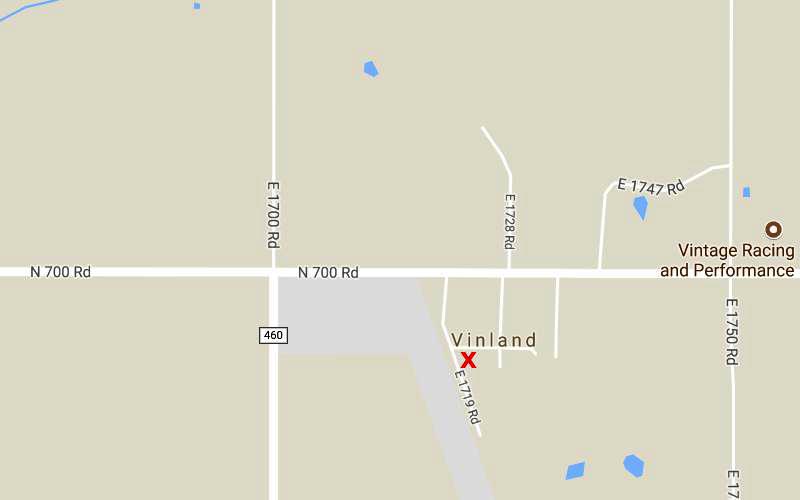 Vinland Grange Hall Map - Vinland, Kansas