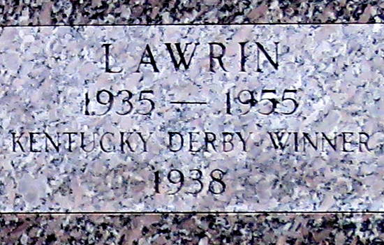 Lawrin 1938 Kentucky Derby Winner - Prairie Village, Kansas