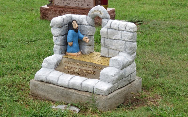 Mary Newman gravestone - Hoisington City Cemetery