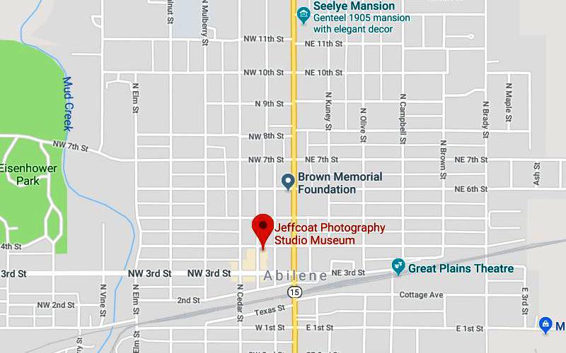 Jeffcoat Photography Studio Museum Map - Abilene, Kansas