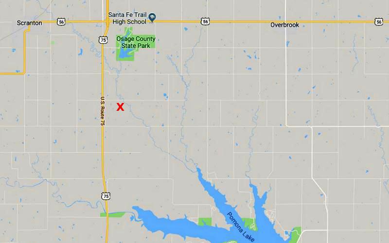 Lyndon Leaders 4H Sunflowers Map - Scranton, Kansas