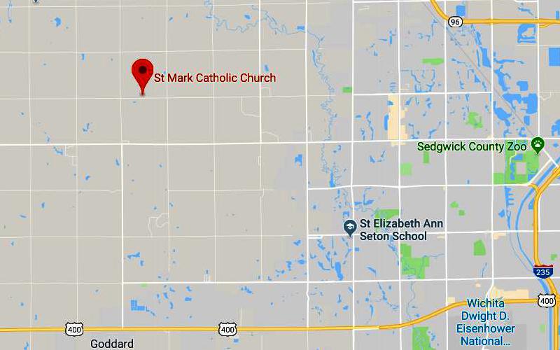 St. Mark the Evangelist Catholic Church Map - Colwich, Kansas