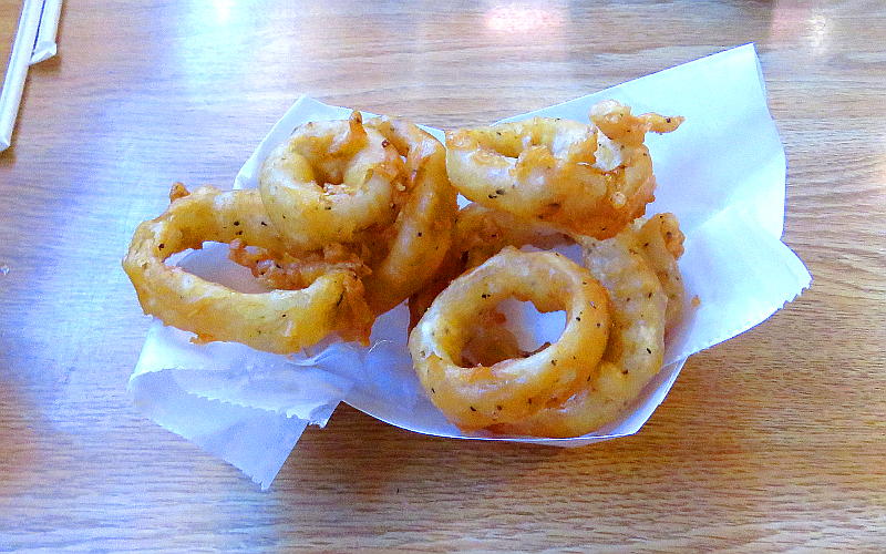 Onion rings at Buffalo Bills Bar and Grill