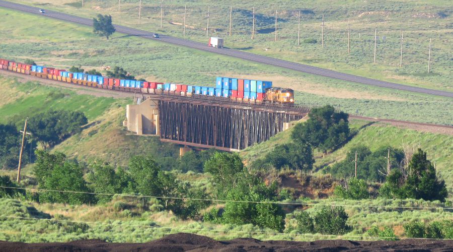 Mighty Samson of the Cimarron - Kansas railroad bridge