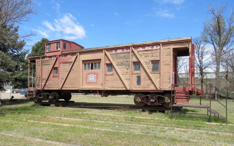 Rock Island railroad caboose