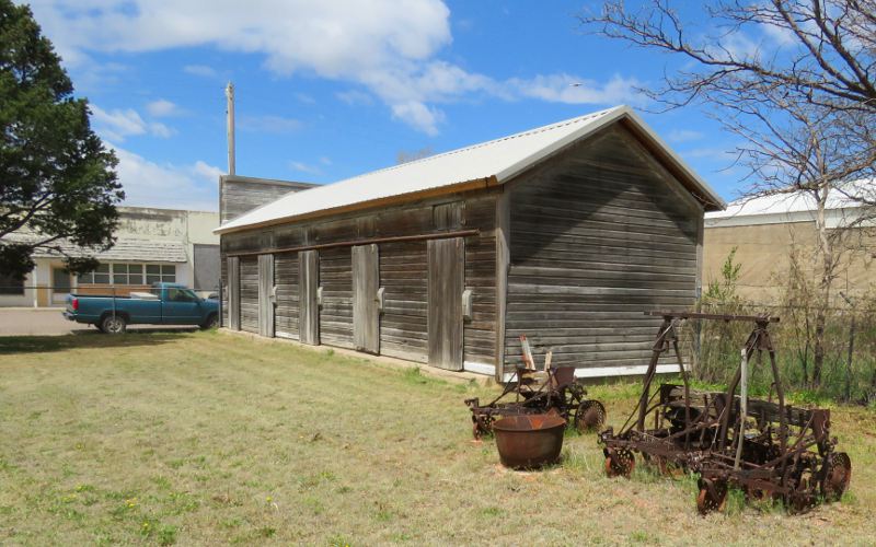 original coal shed wooden building