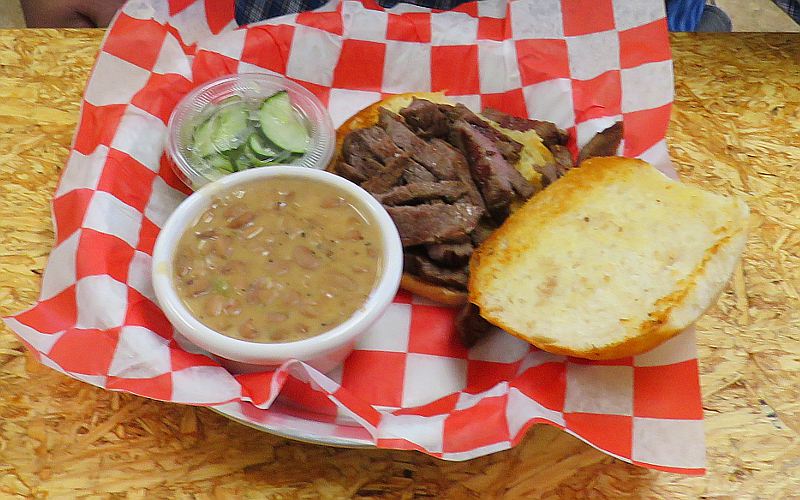 Tri tip sandwich at The Kitchen Table