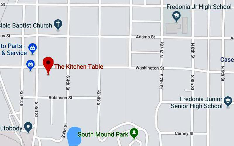 The Kitchen Table Map - Fredonia, Kansas