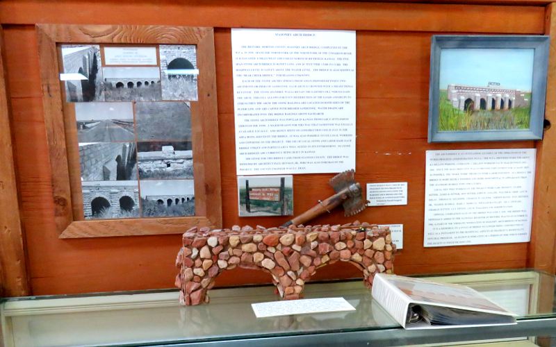 Morton County WPA Bridge museum exhibit