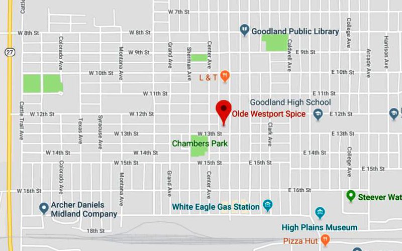 Olde Westport Spice Map - Goodland, Kansas