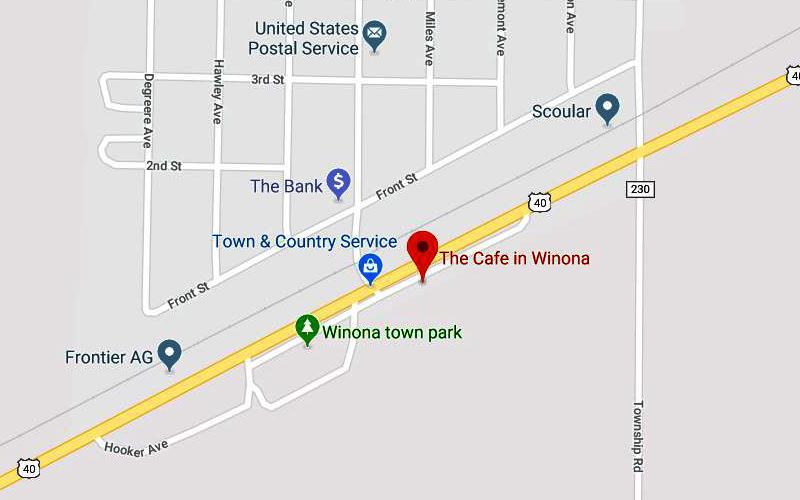 The Cafe in Winona Menu - Winona, Kansas