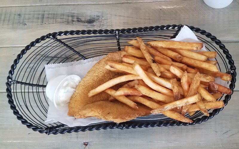 Fried catfish at Aunt Netters Cafe - Lecompton, Kansas