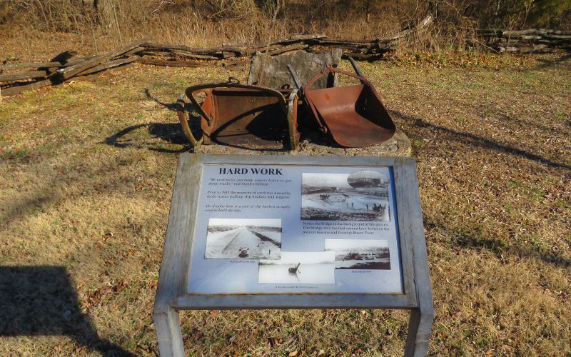 Slip Buckets along the Memorial Trail