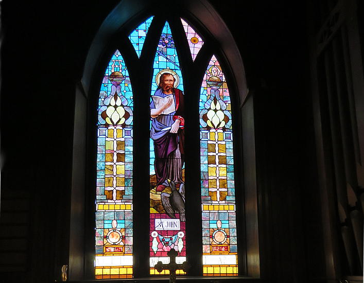 Stained glass window - Girard History Museum