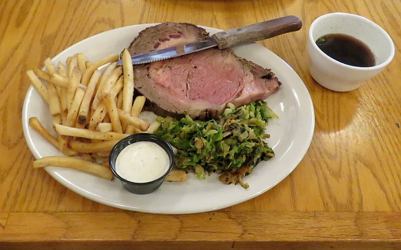 Prime rib - Hay House in Council Grove, Kansas