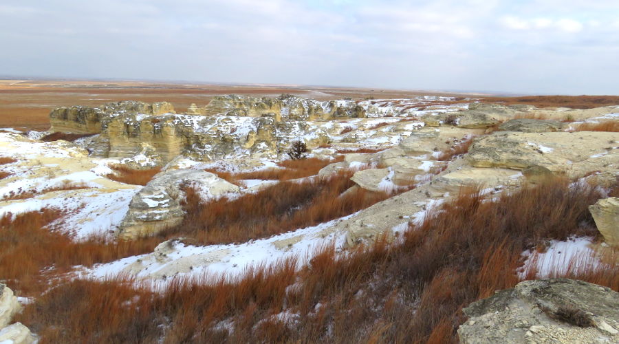 Castle Rock Badlands from the cliff above