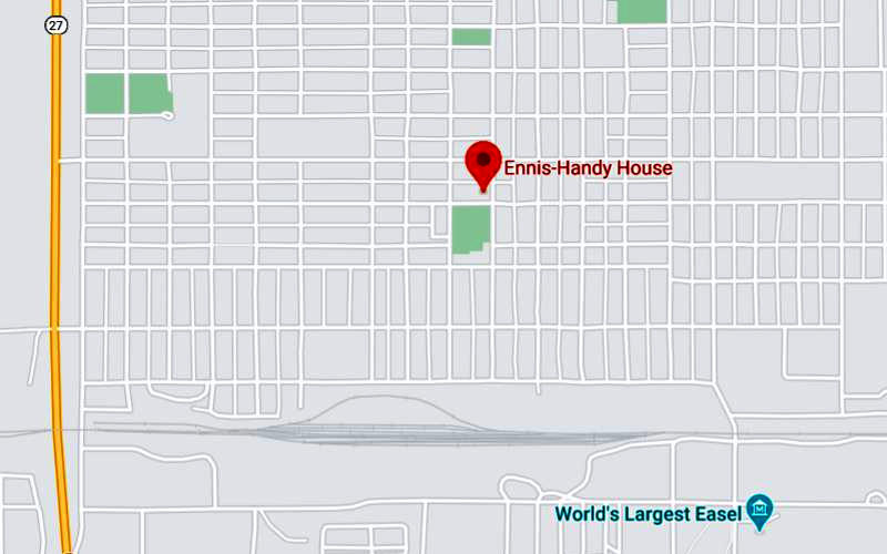 Ennis-Handy House Map - Goodland, Kansas