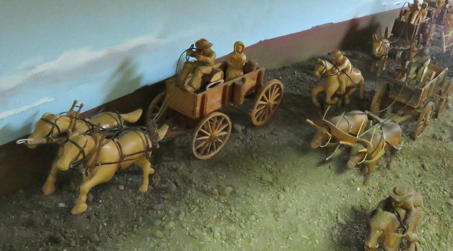 Land Rush Diorama - Cherokee Strip Land Rush Museum