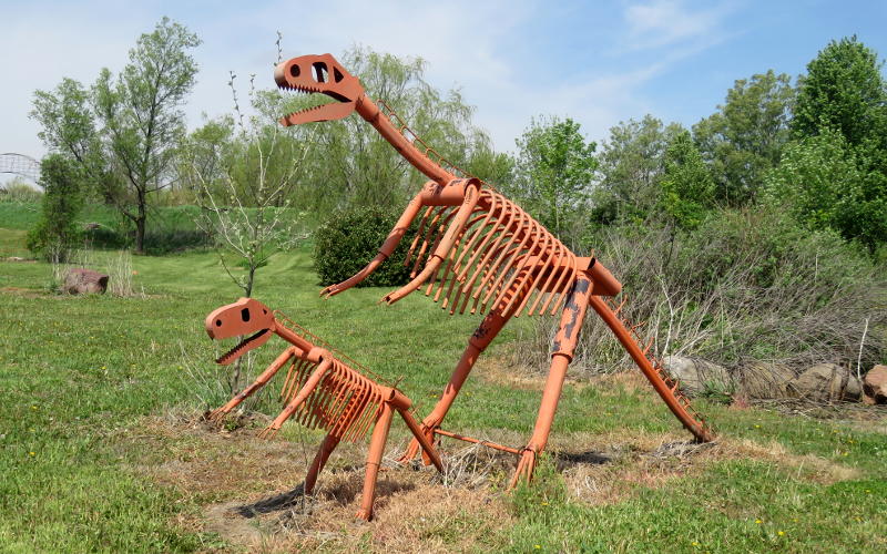 Dinosaur skeletons