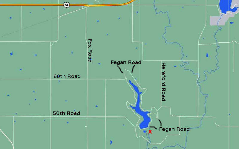 Woodson Falls Map - Toronto, Kansas