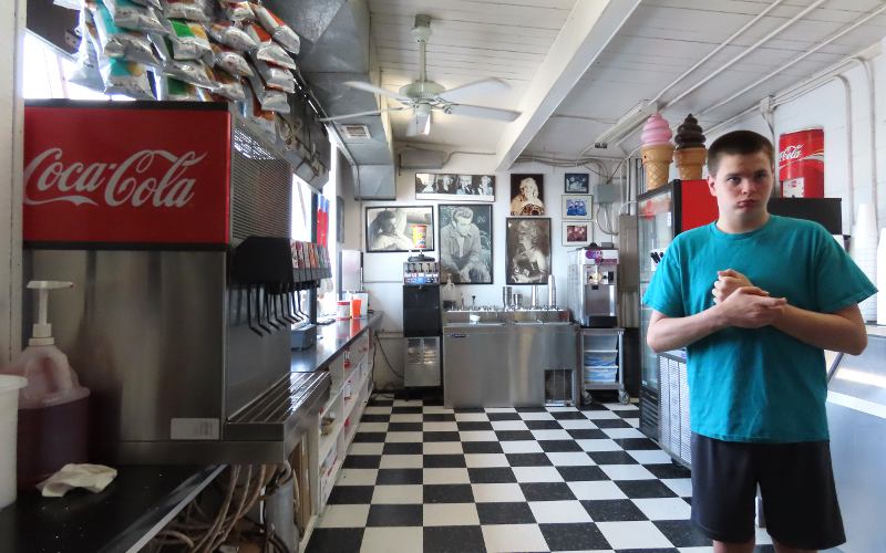 Counter at Jiffy Burger - Smith Center, Kansas