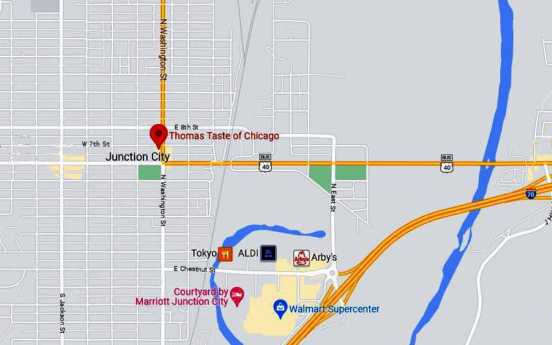 Thomas' Taste Of Chicago Map - Junction City, Kansas