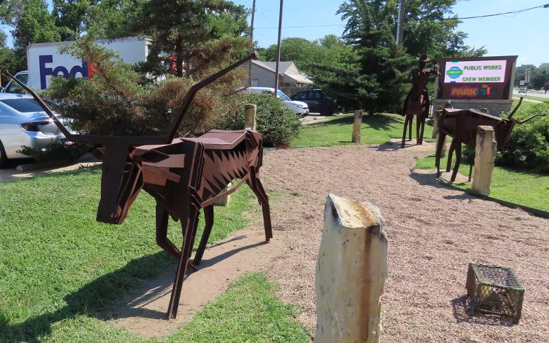 Chisholm Trail Sculpture by Frank Jensen
