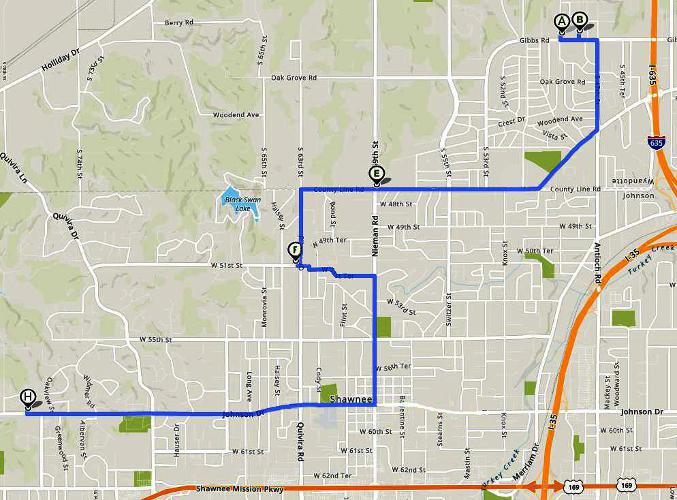 North Johnson County - South Wyandotte County Christmas Map