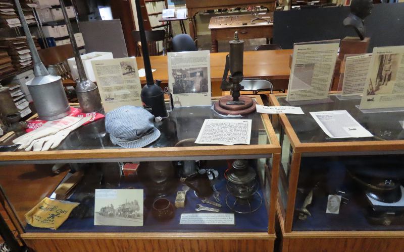 Railroad history exhibit