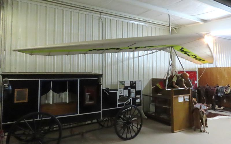 Larry B. Tudor's Hang Glider - Morton County Historical Society Museum
