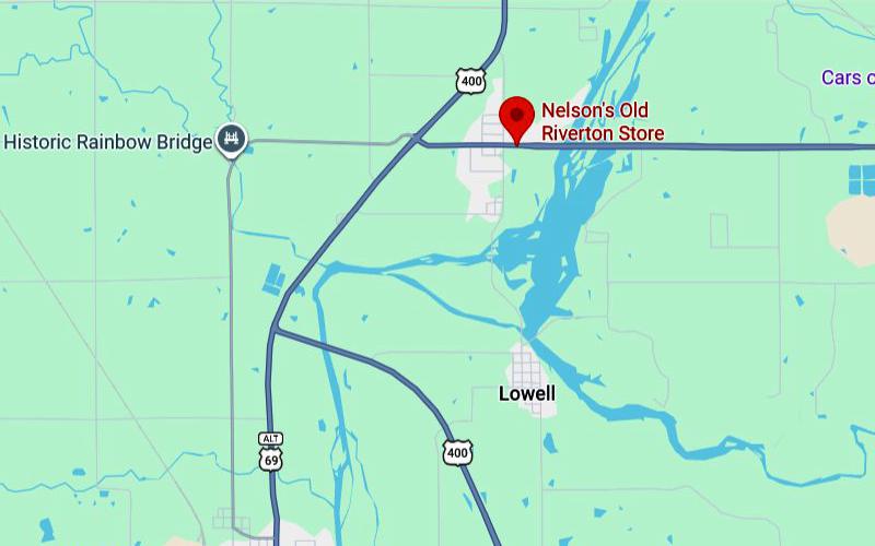 Nelson's Old Riverton Store Map - Riverton, Kansas