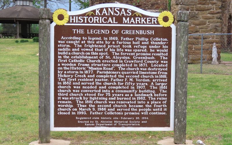 St. Aloysius Church Historic Site marker