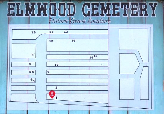 Dalton Gang graves - Elmwood Cemetery