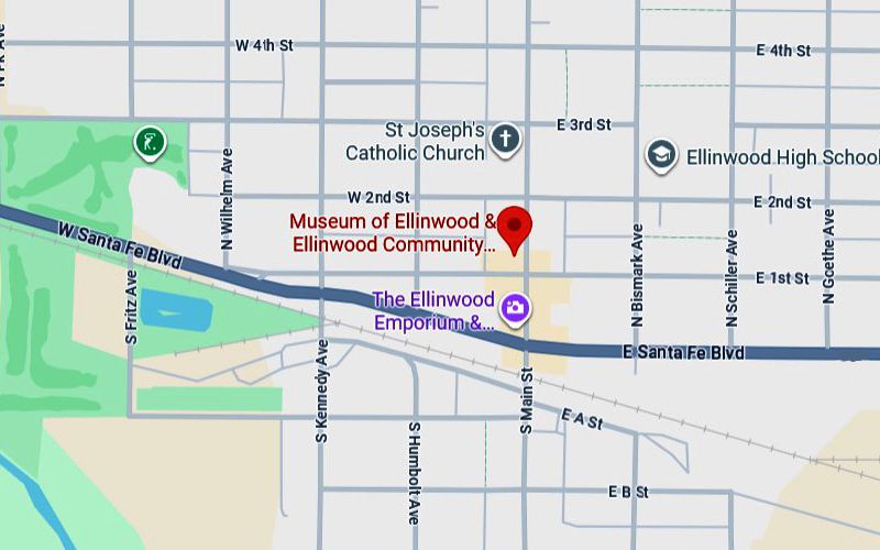Museum of Ellinwood Map - Ellinwood, Kansas