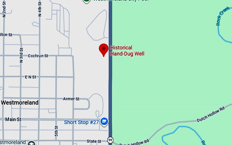 Historic Hand-Dug Well Map - Westmoreland, Kansas