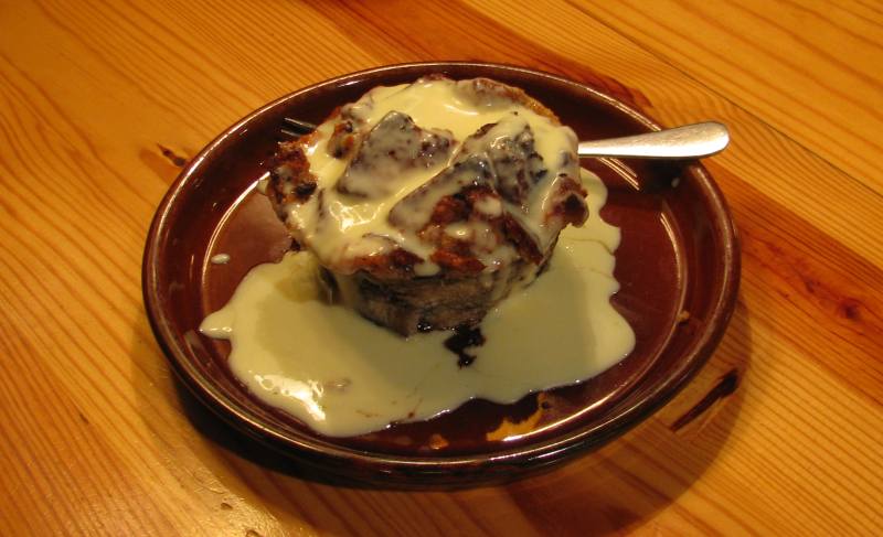 dark chocolate bread pudding