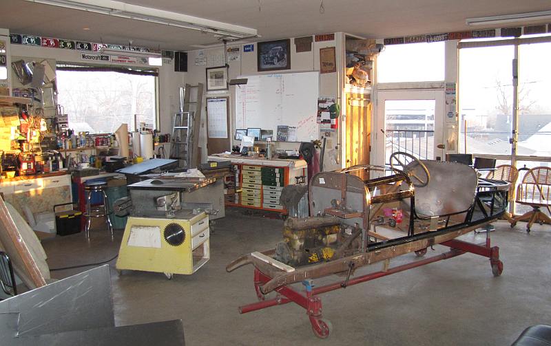 Dean Weller's Ford workshop