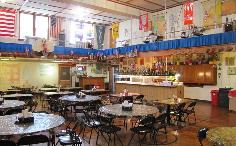 Gymnasium dining room at Hickory Tree Restaurant.