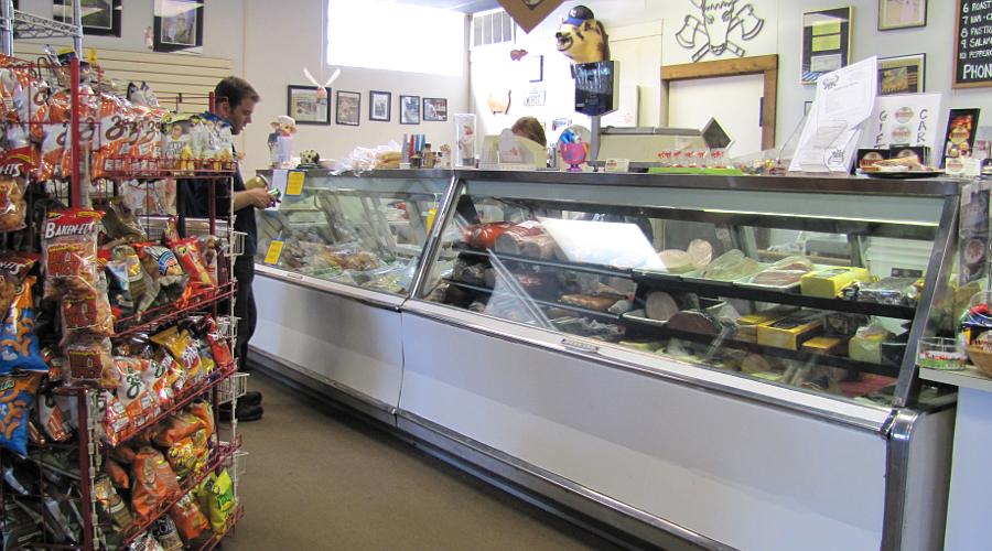 Delicatessen meat counter