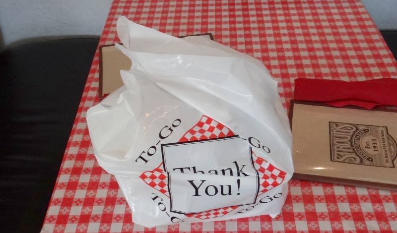 Leftovers from Stroud's Restaurant in Fairway, Kansas