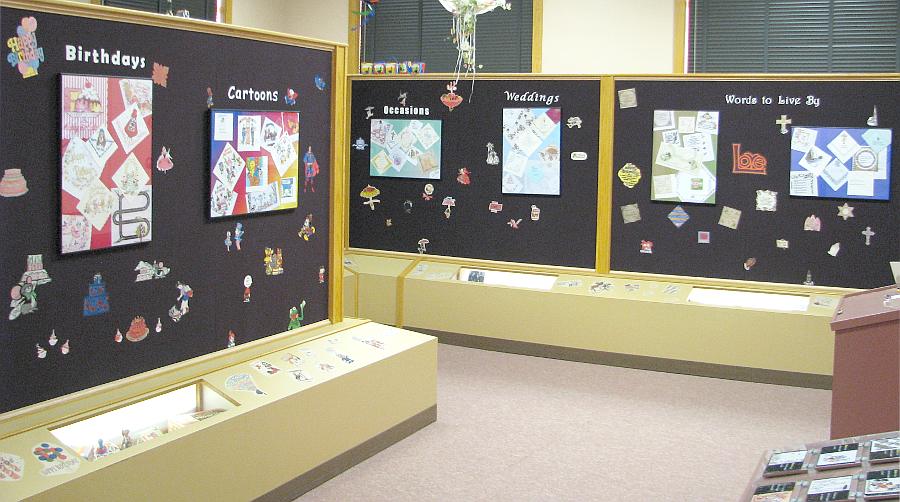 napkin exhibit at the Reno County Museum