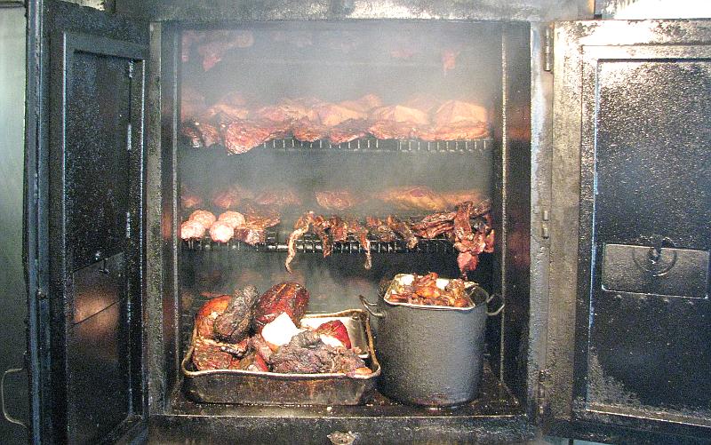 LC's Bar-B-Q smoker