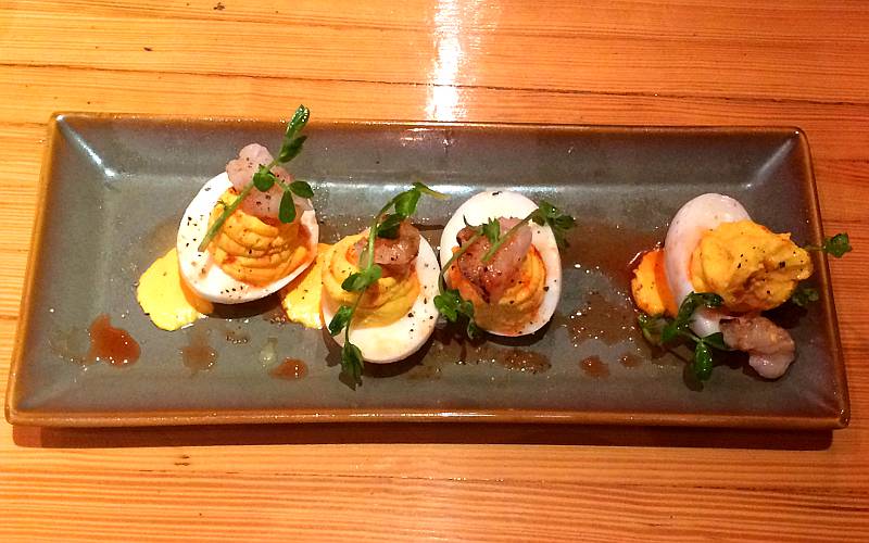 Lobster deviled eggs - Char Bar BBQ