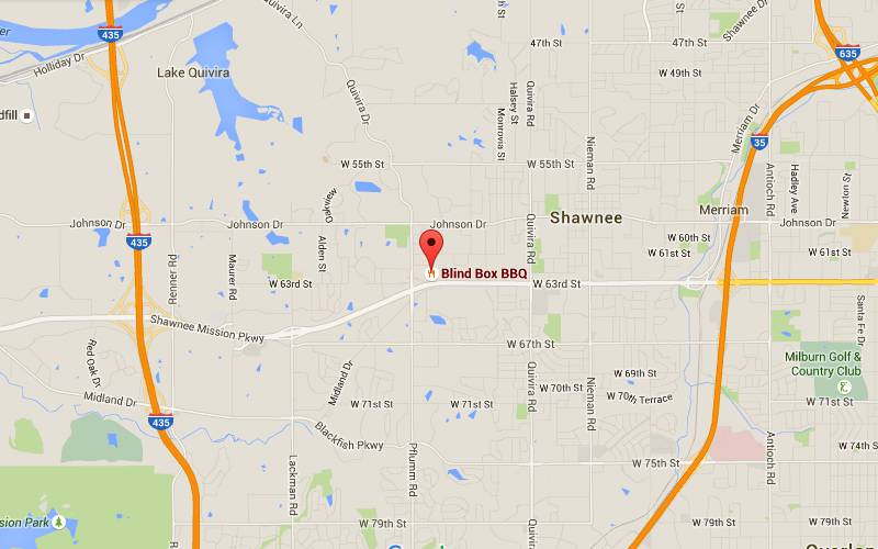 Blind Box BBQ Map - Shawnee, Kansas